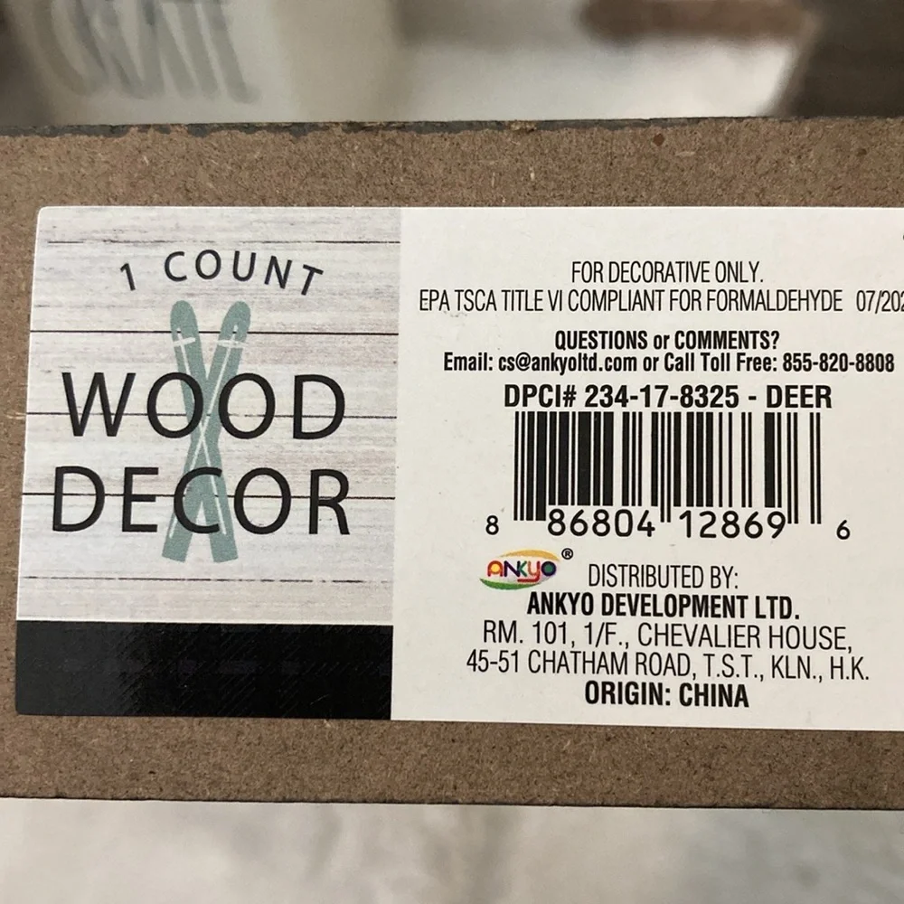 Target BP Christmas Wood Decor Bear, Deer and Reindeer